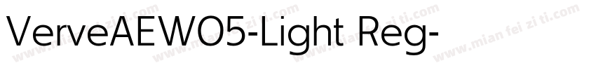 VerveAEW05-Light Reg字体转换